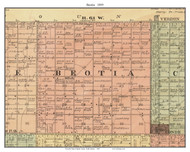 Beotia, South Dakota 1899 Old Town Map Custom Print - Spink Co.