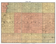 Clifton, South Dakota 1899 Old Town Map Custom Print - Spink Co.