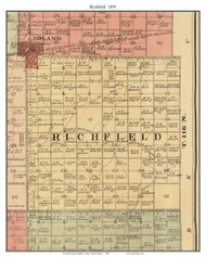 Richfield, South Dakota 1899 Old Town Map Custom Print - Spink Co.