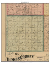 Idylwild, South Dakota 1893 Old Town Map Custom Print - Turner Co.