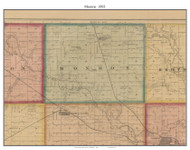 Monroe, South Dakota 1893 Old Town Map Custom Print - Turner Co.