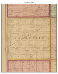 Rosefield, South Dakota 1893 Old Town Map Custom Print - Turner Co.
