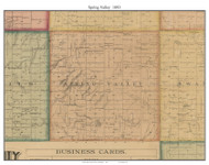 Spring Valley, South Dakota 1893 Old Town Map Custom Print - Turner Co.