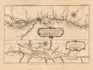 Lake Champlain 1764 - French Bellin - Vermont Old Map Reprint