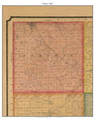 Prairie, South Dakota 1892 Old Town Map Custom Print - Union Co.
