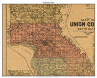 Elk Point, South Dakota 1901 Old Town Map Custom Print - Union Co.