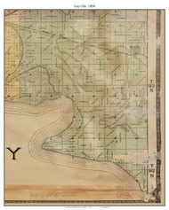 Gayville, South Dakota 1894 Old Town Map Custom Print - Yankton Co.