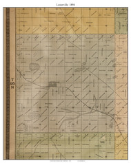 Lesterville, South Dakota 1894 Old Town Map Custom Print - Yankton Co.