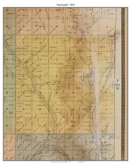 Marindahl, South Dakota 1894 Old Town Map Custom Print - Yankton Co.