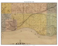 Mission Hill south, South Dakota 1894 Old Town Map Custom Print - Yankton Co.
