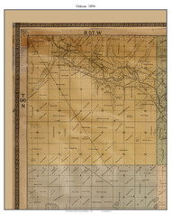 Odessa, South Dakota 1894 Old Town Map Custom Print - Yankton Co.
