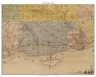 Utica South, South Dakota 1894 Old Town Map Custom Print - Yankton Co.