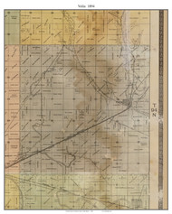 Volin, South Dakota 1894 Old Town Map Custom Print - Yankton Co.