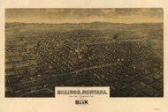 Billings, Montana 1904 Bird's Eye View
