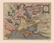 Ukraine 1623  - Old Map Reprint | Fundraiser for Ukraine