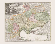 Ukraine 1716 Cosacorum - Old Map Reprint | Fundraiser for Ukraine
