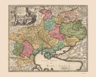 Ukraine 1716 Terra Cosacorum - Old Map Reprint | Fundraiser for Ukraine