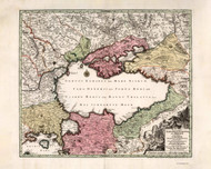 Ukraine 1740 Black Sea - Old Map Reprint | Fundraiser for Ukraine