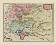 Ukraine 1665 E Blau - Old Map Reprint | Fundraiser for Ukraine