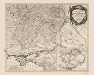 Ukraine 1784 Santini - Old Map Reprint | Fundraiser for Ukraine