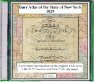Atlas of the State of New York, 1829, CDROM Old Map