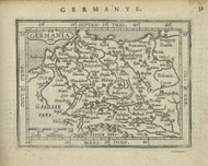 Germany 1603  - Old Map Reprint