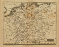 Germany  1825 a  - Old Map Reprint