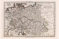 Germany 1825 b  - Old Map Reprint