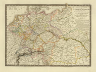 Germany 1826  - Old Map Reprint