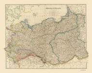 Germany 1834  - Old Map Reprint