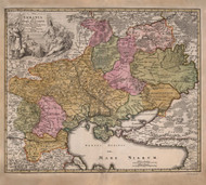 Ukraine 1788 Homann - Old Map Reprint | Fundraiser for Ukraine