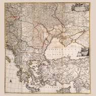 Ukraine, Greece, Turkey 1788 Homann 2 - Old Map Reprint | Fundraiser for Ukraine