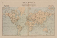 The World , New York 1880 - Old Town Map Reprint - Erie Co. Atlas 28-29