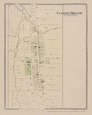 Clarence Hollow, New York 1880 - Old Town Map Reprint - Erie Co. Atlas 66
