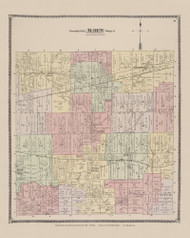 Alden, New York 1880 - Old Town Map Reprint - Erie Co. Atlas 91