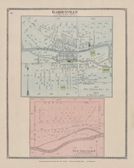 Gardenville New Ebenezer, New York 1880 - Old Town Map Reprint - Erie Co. Atlas 98