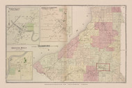 Hamburg, New York 1880 - Old Town Map Reprint - Erie Co. Atlas 106-07