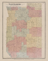 East Hamburg, New York 1880 - Old Town Map Reprint - Erie Co. Atlas 113