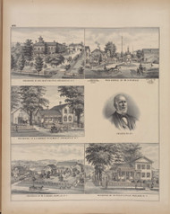 Residences of Chaffee, Gould, Bement, Blood & Riley, New York 1880 - Old Town Map Reprint - Erie Co. Atlas 120