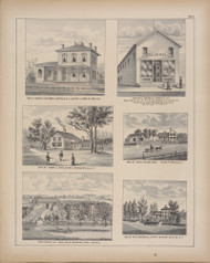Residences of Oatman, Ayer, Slada, Bedford & Ingersol, New York 1880 - Old Town Map Reprint - Erie Co. Atlas 126A
