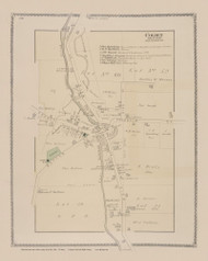 Colden Village, New York 1880 - Old Town Map Reprint - Erie Co. Atlas 136