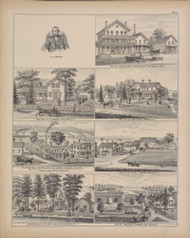 Planing Mill, Willis House - Residences of Osborn, Gslloway, Beth, Stedman & Taber, New York 1880 - Old Town Map Reprint - Erie Co. Atlas 142A