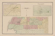 Brant, New York 1880 - Old Town Map Reprint - Erie Co. Atlas 144-45