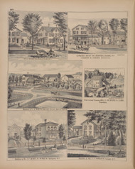 Gowanda House & Brewery - Fisher & Gerber - Residences of Colden, Nmorton, Bolender, Myers & Torrance, New York 1880 - Old Town Map Reprint - Erie Co. Atlas 162