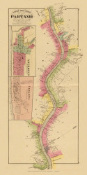 Upper Ohio River and Valley Part 23 - 401 to 418 Miles Below Pittsburgh, and Aberdeen and Levanna, Ohio Kentucky, 1877 - Upper Ohio River and Valley Atlas - Old Map Custom Reprint - USA Regional 206, 207