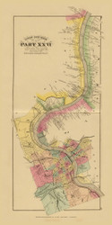Upper Ohio River and Valley Part 26 - 452 to 467 Miles Below Pittsburgh Covington Kentucky, 1877 - Upper Ohio River and Valley Atlas - Old Map Custom Reprint - USA Regional 226, 227