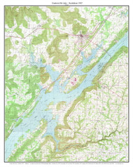Guntersville Lake - Scottsboro 1947 - Custom USGS Old Topo Map - Alabama