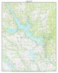 Jordan Lake 1987 - Custom USGS Old Topo Map - Alabama