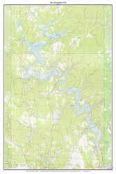 Lake Tuscaloosa 1978 - Custom USGS Old Topo Map - Alabama