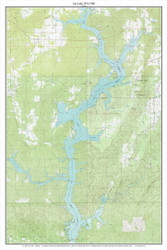 Lay Lake 1971-1980 - Custom USGS Old Topo Map - Alabama